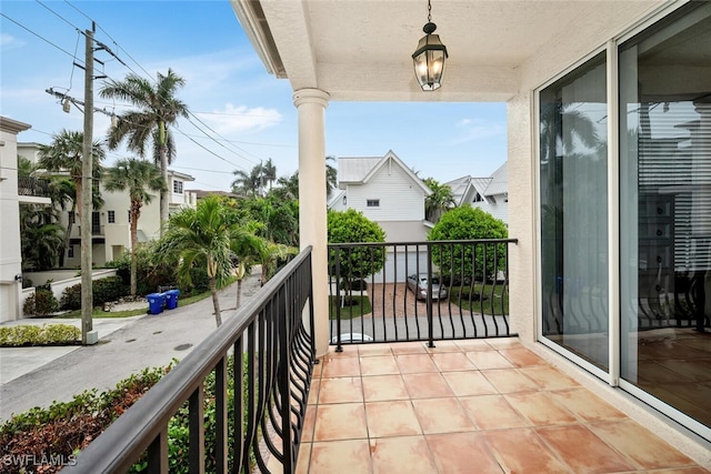 view of balcony