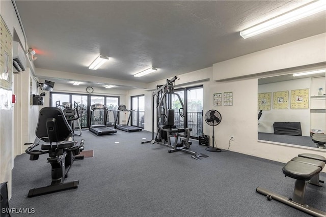 view of exercise room