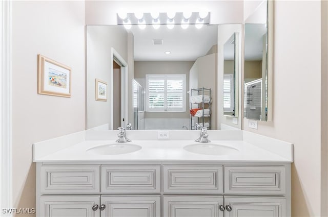 bathroom with vanity