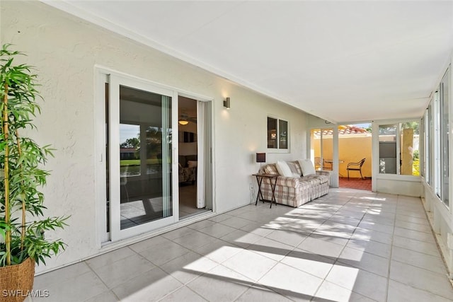 view of sunroom / solarium