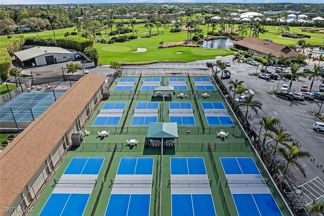 bird's eye view featuring view of golf course