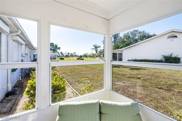 view of sunroom / solarium