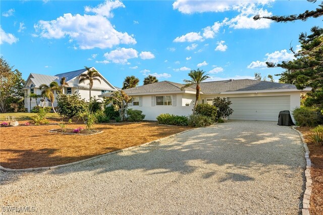 view of front of house featuring a garage