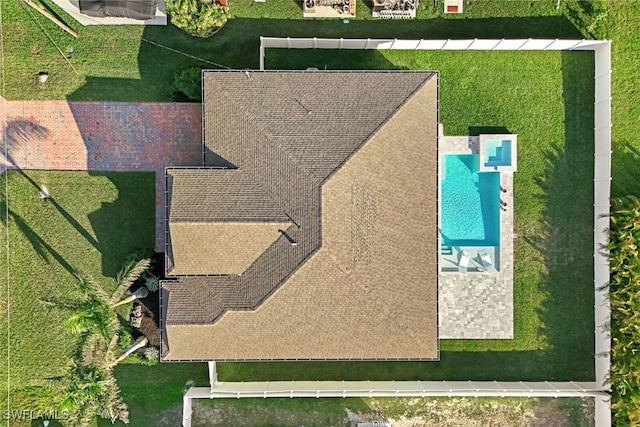 birds eye view of property