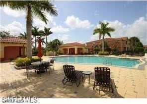 view of pool with a patio