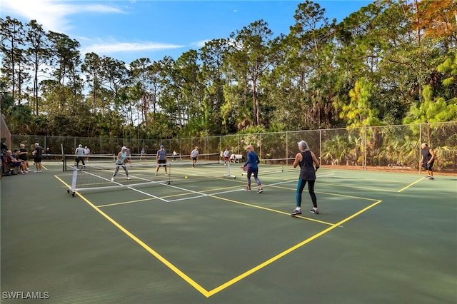 view of tennis court