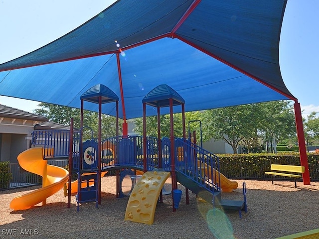 view of play area