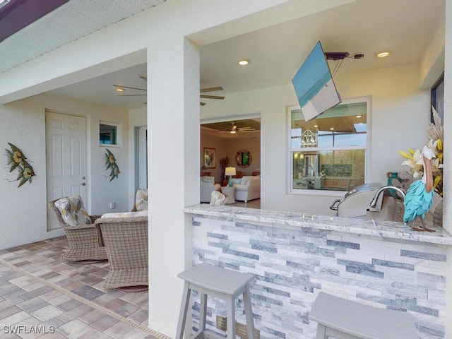 view of patio / terrace featuring area for grilling