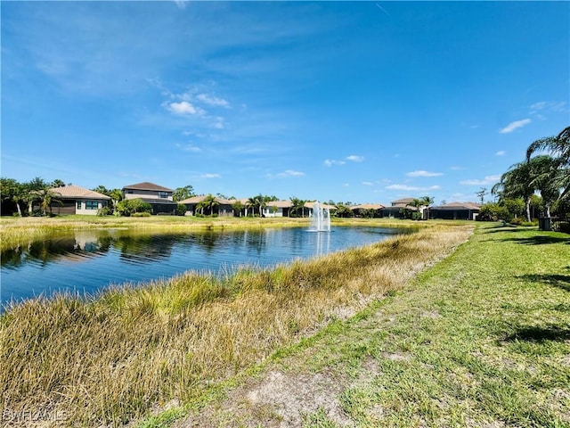 view of water feature featuring a residential view