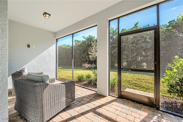 view of sunroom / solarium