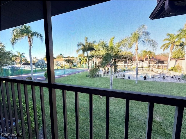 view of balcony