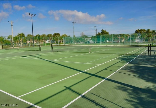 view of tennis court