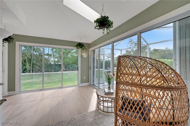 view of sunroom