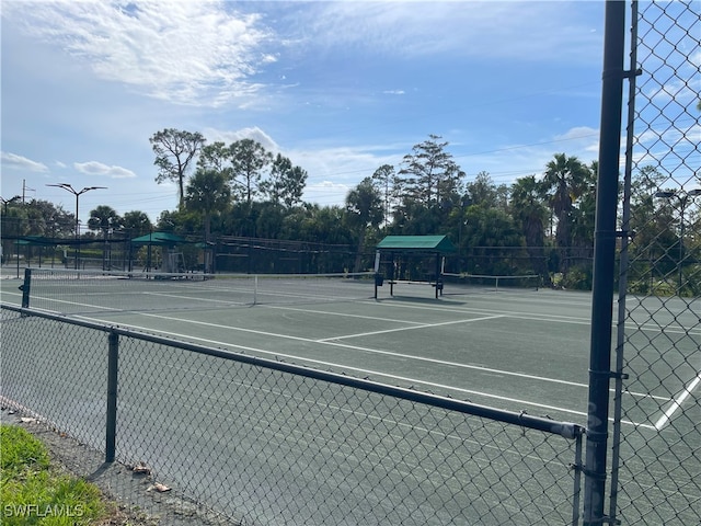 view of sport court