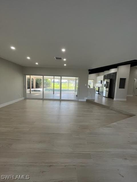 view of unfurnished living room