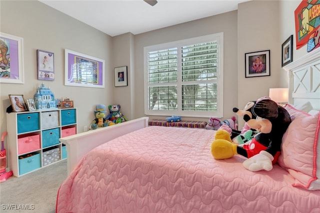 bedroom with carpet flooring