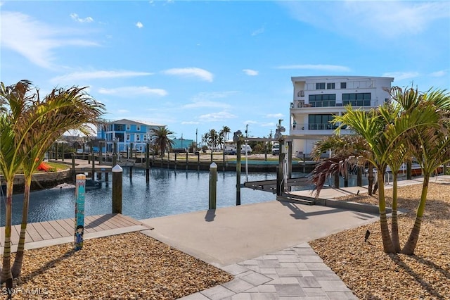 exterior space featuring a water view