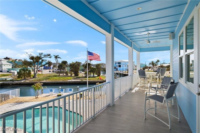 730 Matanzas Ct, Fort Myers Beach, FL 33931 - balcony with a water view