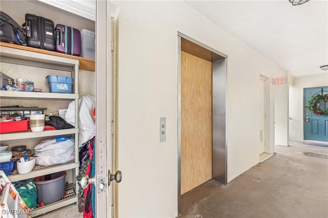 1760 Bald Eagle Dr Unit 506B, Naples, FL 34105 - storage area with elevator