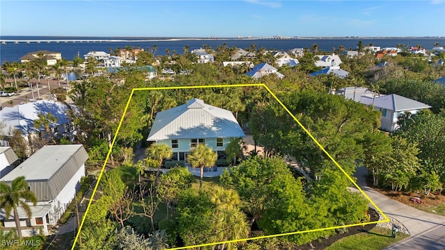 aerial view featuring a residential view