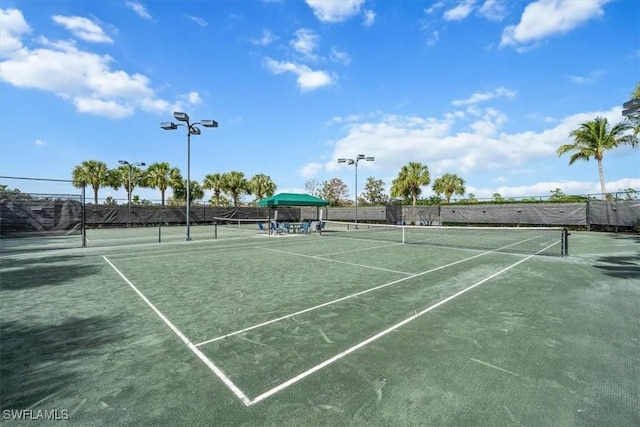 view of tennis court