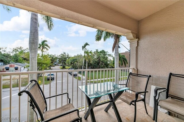 view of balcony