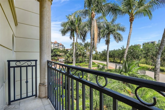 view of balcony