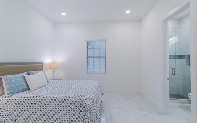 bedroom featuring ensuite bath