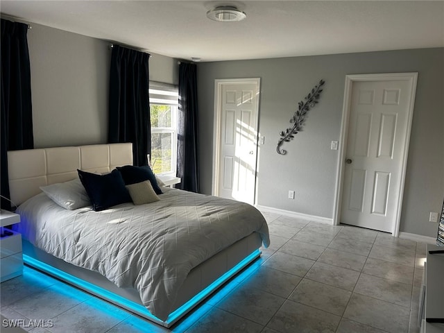 view of tiled bedroom