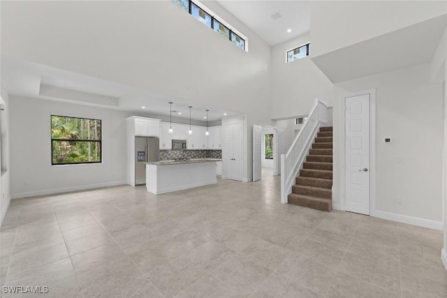 view of unfurnished living room