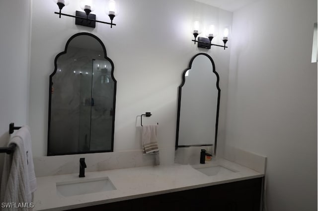 bathroom featuring vanity