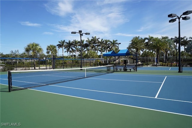 view of sport court featuring basketball court