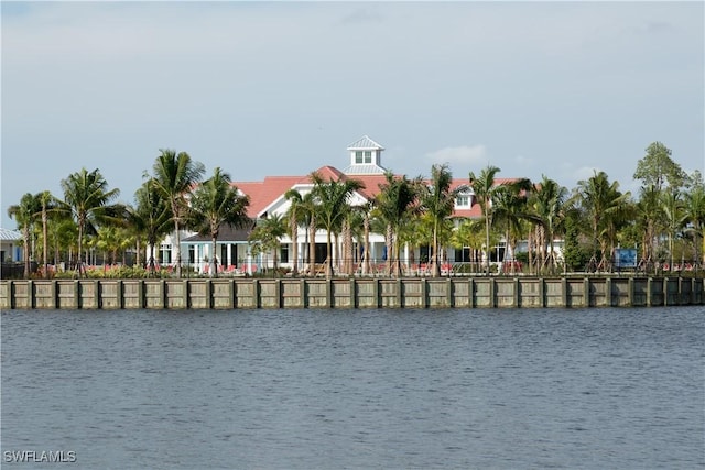 view of water feature