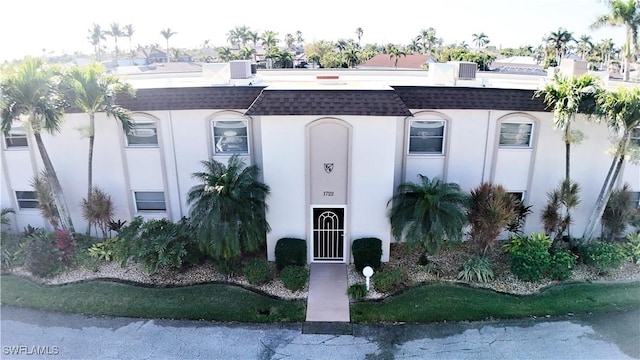 view of front of house with central AC