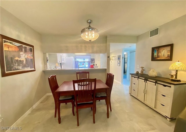 view of dining room