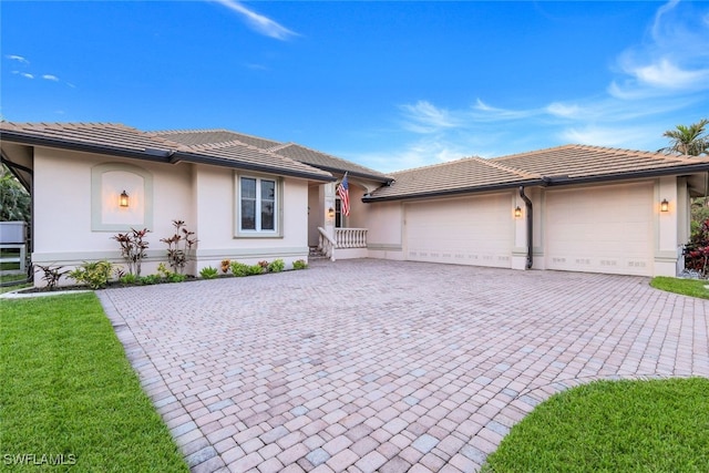 ranch-style house with a garage