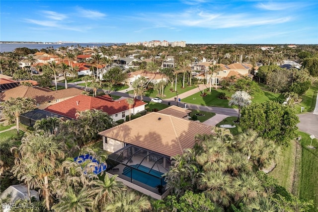 bird's eye view featuring a residential view