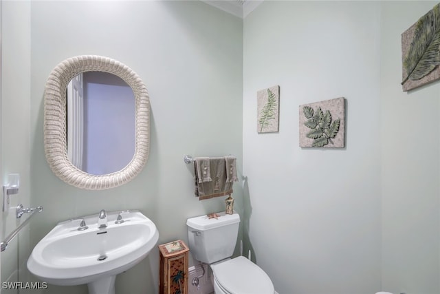 bathroom featuring a sink and toilet