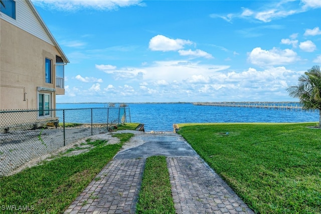 view of water feature