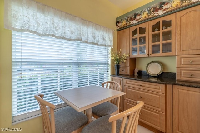 view of dining area