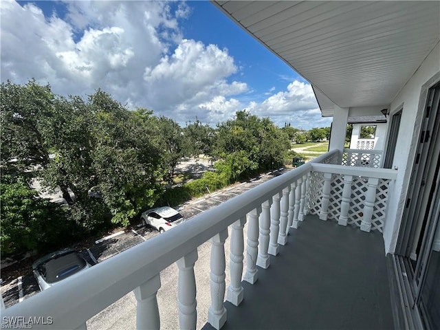 view of balcony