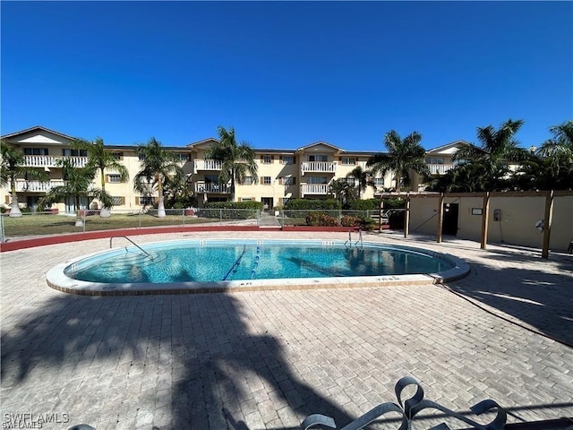 view of pool with a patio