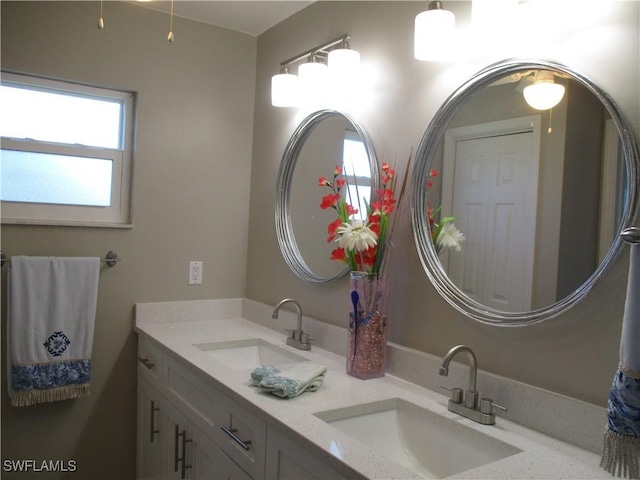 bathroom with vanity