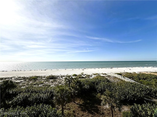 water view with a beach view