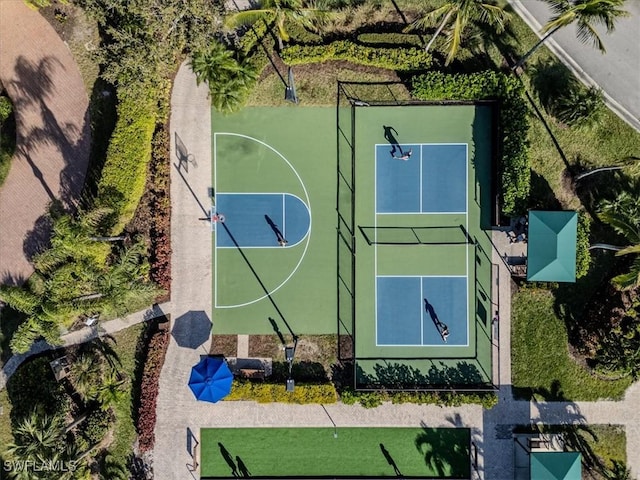 view of basketball court