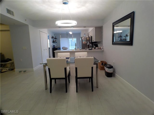 view of dining area