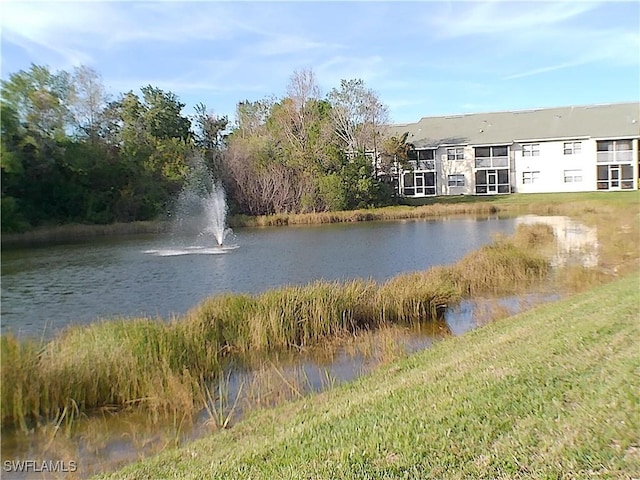 view of water feature