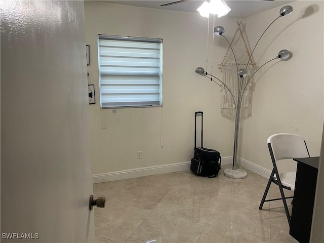 4207 Cindy Ave, Naples, FL 34112 - interior space with ceiling fan and baseboards