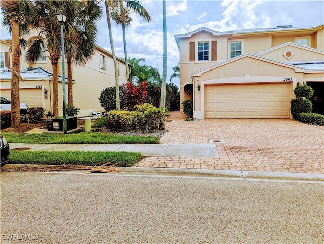 view of front of home featuring a garage