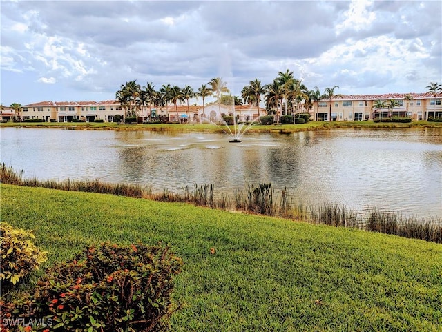 view of water feature